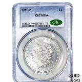 1885-O Morgan Silver Dollar PCGS MS64