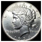 1934-S Silver Peace Dollar UNCIRCULATED