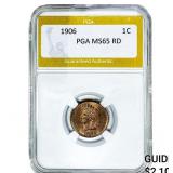 1906 Indian Head Cent PGA MS65 RD