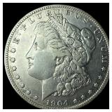 1904-S Silver Morgan Dollar NEARLY  UNCIRCULATED