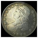 1819 Capped Bust Half Dollar LIGHTLY  CIRCULATED