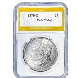 1879-O Morgan Silver Dollar PGA MS63