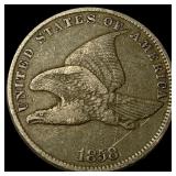 1858 Flying Eagle Cent ABOUT UNCIRCULATED