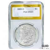 1889-O Morgan Silver Dollar PGA MS63