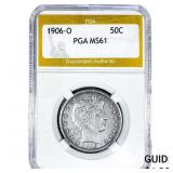 1906 Barber Half Dollar PGA MS61