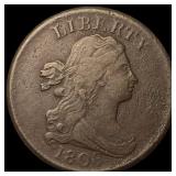 1808 Draped Bust Half Cent CLOSELY  UNCIRCULATED