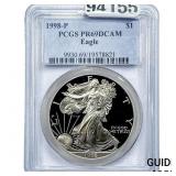 1998-P Silver Eagle PCGS PR69 DCAM