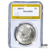 1899-O Morgan Silver Dollar PGA MS65