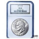 1971-D Eisenhower Dollar NGC MS66
