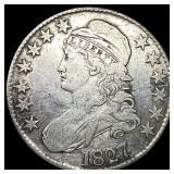 1827 Capped Bust Half Dollar LIGHTLY  CIRCULATED