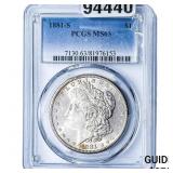 1881-S Morgan Silver Dollar PCGS MS63