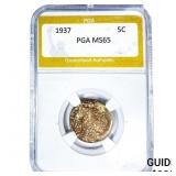 1937 Buffalo Nickel PGA MS65