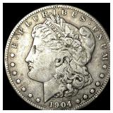 1904-S Silver Morgan Dollar NEARLY UNCIRCULATED