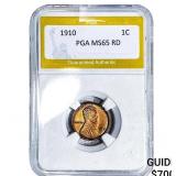 1910 Wheat Cent PGA MS65 RD