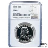 1963 Franklin Half Dollar NGC PF68