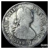 1801 PP Bolivia Potosi Silver 1 Real