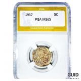 1937 Buffalo Nickel PGA MS65