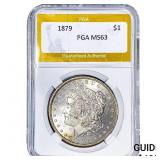 1879 Morgan Silver Dollar PGA MS63