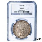 1903 Morgan Silver Dollar NGC MS62