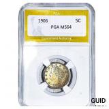 1906 Liberty Victory Nickel PGA MS64
