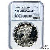 1998-P Silver Eagle NGC PF66 Ultra Cameo