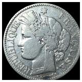 1870A France Silver 2 Francs
