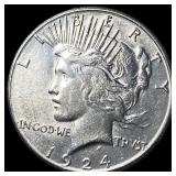 1924-S Silver Peace Dollar CLOSELY  UNCIRCULATED
