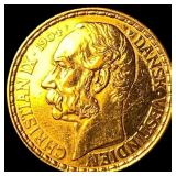 1904-P Danish West Indies Gold 4 Dalers  .1867oz