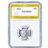 1912 Barber Dime PGA MS63+