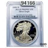 2008-W Silver Eagle PCGS PR69 DCAM