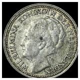 1939 Netherlands Silver 10 Cents