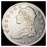 1836 Capped Bust Half Dollar NEARLY UNCIRCULATED