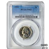 1953 Jefferson Nickel PCGS PR67