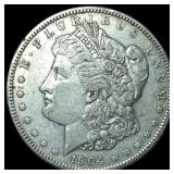1904 Silver Morgan Dollar NEARLY UNCIRCULATED