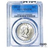 1953-D Franklin Half Dollar PCGS MS65 FBL