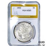 1902 Morgan Silver Dollar PGA MS65