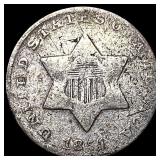 1851 Silver Three-Cent Piece NICELY  CIRCULATED