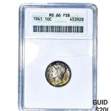 1941 Mercury Silver Dime ANACS MS66 FSB