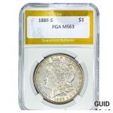 1886-S Morgan Silver Dollar PGA MS63
