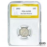1892 Barber Dime PGA AU58
