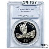 1999-P Yellowstone Silver Dollar PCGS PR69 DCAM