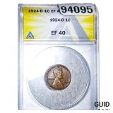 1924-D Wheat Cent ANACS EF40
