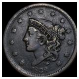 1838 Braided Hair Large Cent NEARLY  UNCIRCULATED