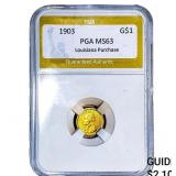 1903 Rare Gold Dollar PGA MS63
