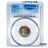 1919-S Wheat Cent PCGS MS63 BN
