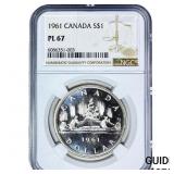 1961 Canada Silver Dollar NGC PL67