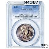 1957 Franklin Half Dollar PCGS MS65