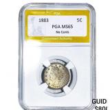 1883 Liberty Victory Nickel PGA MS65