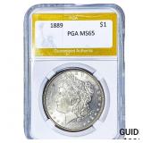 1889 Morgan Silver Dollar PGA MS65