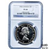 1962 Canada Silver $1 NGC PL66